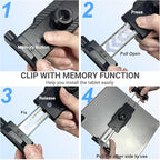 Car Tablet Holder for Cup Holder, Metal Long Arm 360° Rotation Tablet Mount for Truck Golf Treadmill, Fit Thickness Case (Deep Max 1.18'') for iPad Pro/Air/Mini, Galaxy Tab & 6.1-15.6" Devices