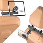 OHLPRO Magnetic Headrest Tablet Holder with 360° Adjustable Arm for Car Back Seat iPad Mount Fit for Magsafe Phones Tablet iPad Pro Air Mini Galaxy Tab and Devices, Road Trip Essentials for Kids