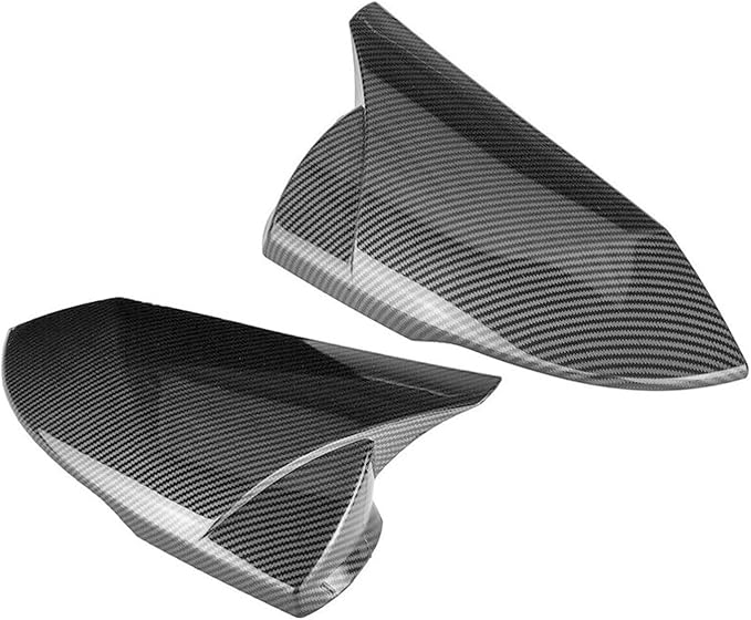 Rear View Mirror Cover Caps Door Side Fit for Hyundai Elantra 2021-2024 Ox Horn Carbon Fiber Style