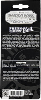 Chemical Guys Hanging Air Freshener, Fresh Cherry Scent 12 Pack, Great for Cars, Trucks, SUVs, RVs, Home, Garage, Workspace, 