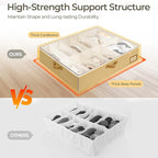 StorageWorks Under Bed Shoe Storage Organizer, Underbed Shoes Container