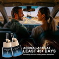 Car Air Freshener Hanging 2 Pack Car Air Fresheners Diffuser - Saffron Amber Fragrance Oil Air Diffuser for Car, 45+ days Lon