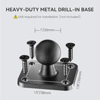 OHLPRO Tablet Mount for Truck - Heavy Duty Drill Base Tablet Holder for Car Dashboard, iPad Holder for All 5"-13" iPad Pro Samsung Galaxy Kindle fire Tablets and Car Wall etc. - 8-inch Aluminum Arm