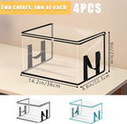 4 Pack Large Clear Storage Organizer Bags with Zipper, Reusable Clear Plastic Bins with Handle Organizer for Playroom Blocks 