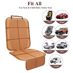 Meolsaek Car Seat Protector for Child Car Seat, Durable 600D Fabric Waterproof Car Seat Cover with Thick Pad Non-Slip Backing