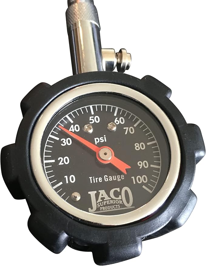 JACO Deluxe Tire Pressure Gauge - 100 PSI