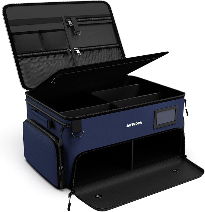 4-Layer Golf Trunk Organizer, Golfer Gifts for Men Women with Separate Ventilated Compartment for 2 Pairs Shoes, Waterproof