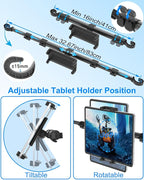for iPad Holder for Car Back Seat, [Metal Telescopic Arm] Car Tablet Holder Back Seat for Kids, Headrest Tablet Mount for iPad Pro 12.9 Air Mini, Galaxy tab, 4-13" Tablets & Phones