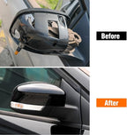 Compatible with Ford Focus Side Mirror Cover 2012-2018, Escape 2013-2016, Right Passenger Side RearView Mirror Cap Repalcement WITHOUT Turn Signal Light Replaces for CP9Z-17D742-BA CP9Z17D742BA