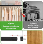 Expandable Closet Shelf, 16-39 Inches Metal Closet Rod Organizers and Storage Shelves Space Saving DIY Divider Separator for 