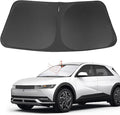 Front Windshield Sun Shade Foldable Car Front Window Sun Shade Windshield Shade Custom Fit for 2022-2025 2026 Hyundai Ioniq 5 Block UV Rays Accessories Heat Keep Cooler