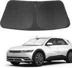 Front Windshield Sun Shade Foldable Car Front Window Sun Shade Windshield Shade Custom Fit for 2022-2025 2026 Hyundai Ioniq 5 Block UV Rays Accessories Heat Keep Cooler
