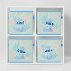 Stitch Storage Cubes Set of 2 Durable Fabric Bins with Handles, 10"x10"x10" Collapsible Cube Organizers