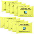 10 Packs 200g Rechargeable Silica Gel Desiccant Moisture Absorbing Bag for Storage Bin Indicating Silica Gel Desiccant