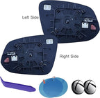 EAP Pair of Passenger & Driver Side Mirror Glasses Compatible with Toyota RAV4 2013-2025, 4runner 2014-2024, Tacoma 2016-2025, Heated with Spotter 879310R200 8793142D40 8793142D50 879310R210 TO1325174