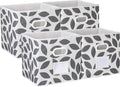 MAX Houser Fabric Storage Bins Cubes Baskets Containers with Dual Plastic Handles for Home Closet Bedroom Drawers Organizers,