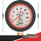 Longacre 52-52034 0-15 PSI Tire Pressure Gauge, 2 Inch
