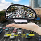 Biqing Blind Spot Mirrors for Cars LEFT,Universal Adjustable HD Glass Wide Angle Side Rearview Mirror for Safety Auxiliary Parking