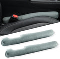 UREHEPO 2 pcs Leather Car Seat Gap Filler Organizer, Interior Car Accessories to Stop Things from Dropping for Car SUV Truck Camper, Fill The Gap Between Seat and Console - Cinerous