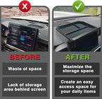 Muslogy Dashboard Storage Box for 2024 2025 2026 Tacoma & 2025 2026 4Runner Accessories Center Console Organizer w/ 8-inch Screen for SR SR5 TRD PreRunner TRD Sport Off-Road Pro Trailhunter (Blue)