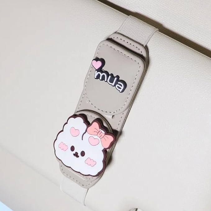 Car Sunglasses Holder Eyeglass Clip with Sun Visor Storage for Cards Magnetic Eyewear Clamp Car Decor