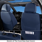 Coverado Front Seat Covers, Car Seat Covers Front Seats, Leather Seat Cover for Cars, Waterproof Seat Covers, Car Seat Protec