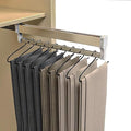Pull Out Clothes Rail Extendable Pull Out Closet Rod - Wardrobe Pull-Out Trousers Rack, Hanger Rail For Cabinet Soft Return, 