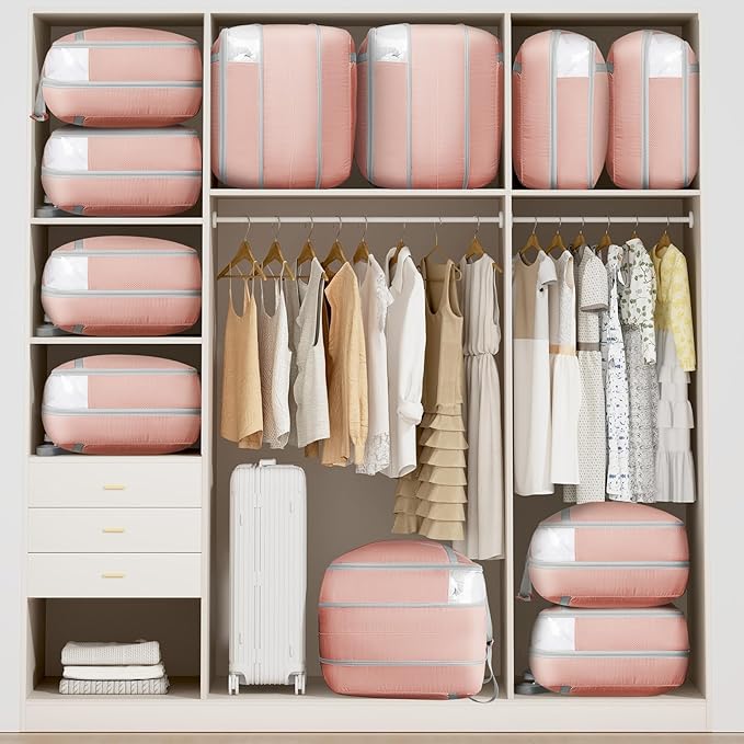 DIMJ Large Comforter Storage Bag with Handls, 100L Washable Blanket Storage, Compression Packing Totes Moving Bags With Zippe