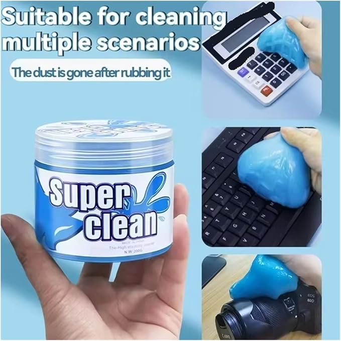 1pcs Car Wash Interior Cleaning Gel Slime - Magic Remover for Vents & Keyboards(Blue160g)