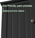 ChooChoo Bathroom Cabinet Wall Mounted 2-Door with 3 Open Shelves， Wooden Medicine Cabinets with Adjustable Shelf，Space Saver
