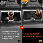 Cup Holder Compatible with 2025 2026 Toyota 4Runner Accessories, Center Console TPE Cup Holder Inserts Middle Console Non-Sli