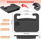 2 IN 1 Steering Wheel Tray with Car Seat Gap Filler Organizer | Car Food Eating Lunch Tray for Driver | Laptop Holder Office Desk | Between Seat Gap Storage Box - Car Gadgets & Roadtrip Essentials