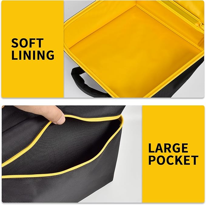 Car Jumper Starter Storage Bag Compatible with DEWALT DXAEJ14 Digital Portable Power Station Air Compressor, Carrying Case