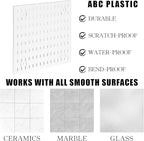Dualshine Premium Pegboard Combination Kit, White Pegboard Wall Organizer with 4 Small Plastic Panels and 38 Accessories, Ide