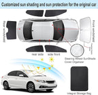 TINGLU Window Shades for Honda Civic 2012 2013 2014 2015 6PCS Accessories Car Side Full Windows Windshield Sun Shade Sun UV Rays & Privacy Protection for Camping,Napping,and Relaxing