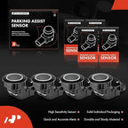 A-Premium 4-PC Rear Reverse Backup Parking Assist Sensor Car Bumper PDC Compatible with Select Toyota Models - FJ Cruiser 200