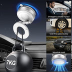 Vacuum Magnetic Car Phone Holder for Magsafe, Hands-Free 360° Adjustable Suction Cup Phone Mount for Car/Gym/Mirror/Smooth Surface, Compatible with iPhone & Android (White)