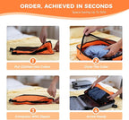 8-Piece Compression Packing Cubes for Travel, Bright & Lightweight Luggage Organizer System for Outdoor Travel & Adventure, S