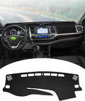 FIILINES Dash Cover for Toyota Highlander 2014-2019, Dashboard Mat Cover Sunshade Nonslip Mesh Protector No Glare Highlander 
