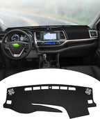 FIILINES Dash Cover for Toyota Highlander 2014-2019, Dashboard Mat Cover Sunshade Nonslip Mesh Protector No Glare Highlander 