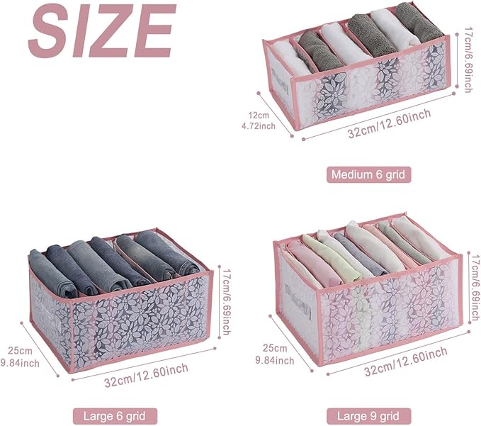 3PCS Wardrobe Clothes Organizer - Foldable Closet Drawer Organizer for Clothes, Portable Closet Organizers and Storage Bins, 