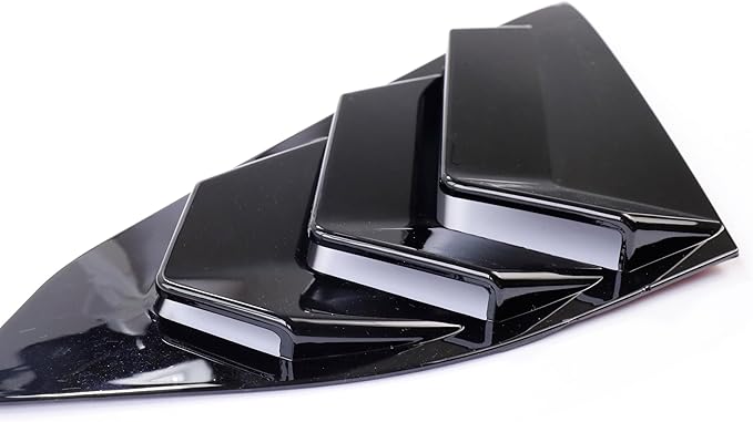 YINGTUU YINGTUU for Honda Accord Accessories 10th Gen 2018 2019 2020 2021 2022 Rear Window Louvers Blinds Trim-Glossy Black