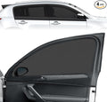 Car Window Shades for SUV - 4 Pack Stretchy Sun Shade Mesh Side Car Window Screen Covers for Camping Family Baby Pet Anti-Mosquito Privacy Protection When Parking