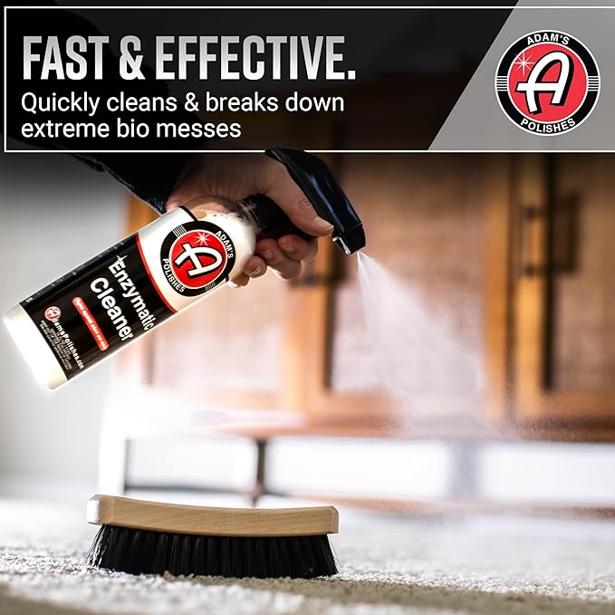 Adam's Polishes Enzymatic Cleaner 16oz - Eliminate Stains & Odors From Extreme Bio-Based Messes - Water-Based, Non-Toxic All 