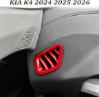 Dashboard Air Vent Cover, for kia k4 2024 2025 2026,Sport Interior Trim Accessories - Wine Red