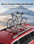 300lb Roof Rack Cross Bars Compatible with Jeep Grand Cherokee L 2021-2026 and 2022-2026 Grand Cherokee WL, Heavy Duty Aluminum Crossbar Racks Roof Rail Rooftop Luggage Canoe