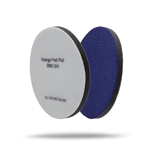 Maxshine 3" Universal 2-Pack 3000 Grit Purple Velvet Orange Peel Remover Polishing Pads – Hook & Loop for Easy Attachment – Professional Pad for Paint Texture Leveling & Detailing