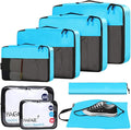BAGAIL 8 Set/9 Set Packing Cubes Luggage Packing Organizer for Travel, Suitcase Packing Bags for Travel Accessories
