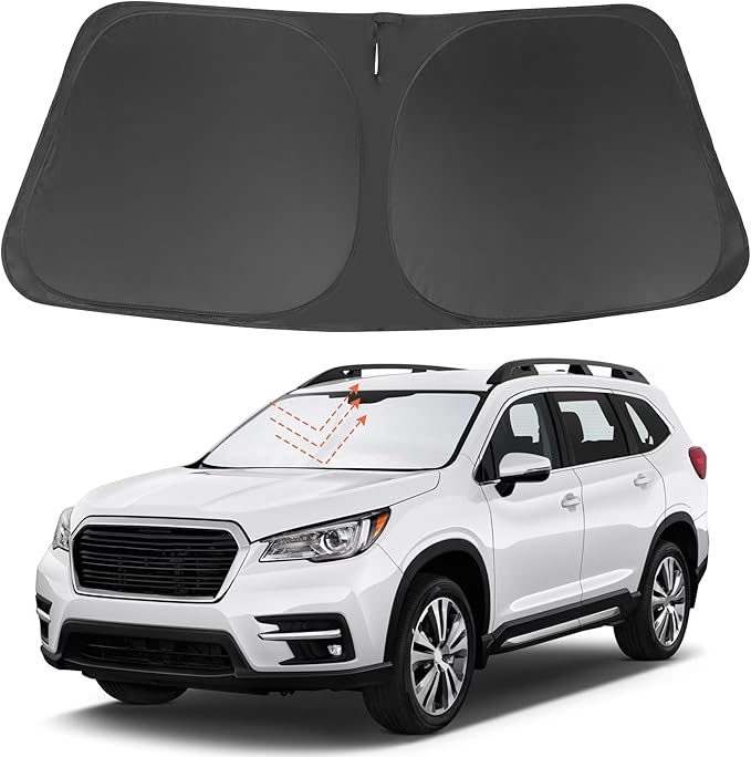 Front Windshield Sun Shade Foldable Car Front Window Sun Shade Windshield Shade Custom Fit for 2019-2025 2026 Su-baru Ascent Block UV Rays Accessories Heat Keep Cooler