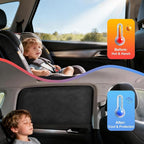 XCBYT Suede Car Window Shades for Side Windows, 4-Pack Ultra-Soft Magnetic Car Curtains, 100% Light Blocking Window Covers for Privacy, Baby Care, Camping & Road Trips